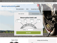 Tablet Screenshot of motorsykkeldekk.com